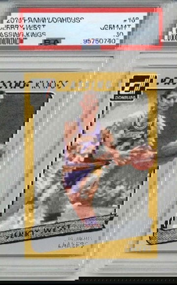 2015 PANINI DONRUSS PASSING KINGS #16 JERRY WEST CARD LAKERS PSA 10 LOW POP