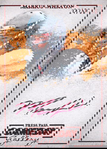 2013 Press Pass Markus Wheaton #GG-MW Red Auto 24/50