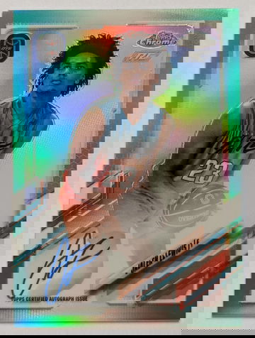 2022 Topps Chrome Overtime Elite Jalen Lewis Auto Aqua Refractor /99 RC Rookie OTE