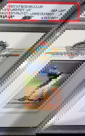 1993 Stadium Club Griffey Jr. Master Photo PSA 8