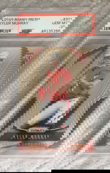 2019 Kyler Murray Panini Prizm #301 PSA 10 Gem-Mint