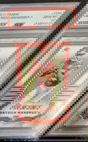 2017 Panini Patrick Mahomes #104 RC PSA 10 Gem Mint