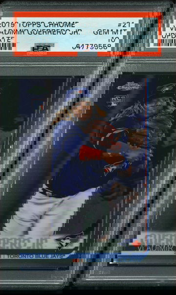 💎🔥 2019 Topps Chrome Update VLADIMIR GUERRERO JR. Rookie PSA 10 GEM MINT RC 🦋