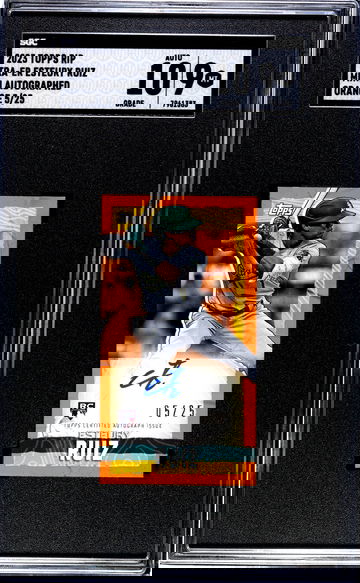 2023 Topps Rip Esteury Ruiz Orange auto /25 SGC 9