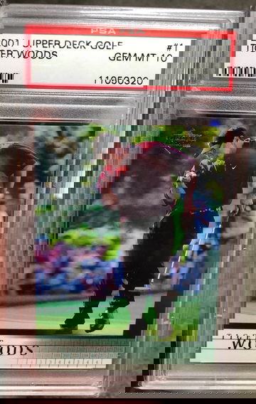 Tiger Woods Upper Deck 2001 PSA 10