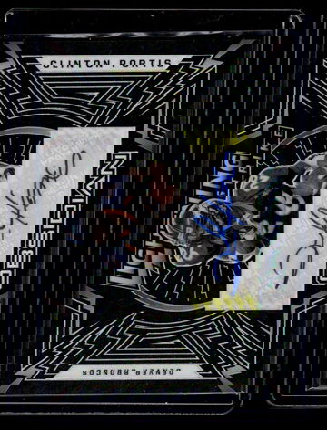 2021 Panini Obsidian Lightning Strike Clinton Portis #LS-CP Auto /25