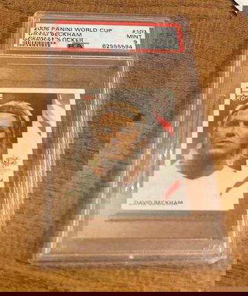 2006 Panini World Cup Germany Sticker #103 David Beckham PSA 9 MINT