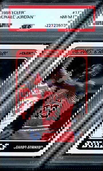 1988 Fleer Michael Jordan PSA 8