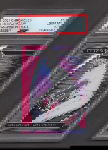 2021 Panini Chronicles Titan Pink Pulsar #6 Shohei Ohtani PSA 10