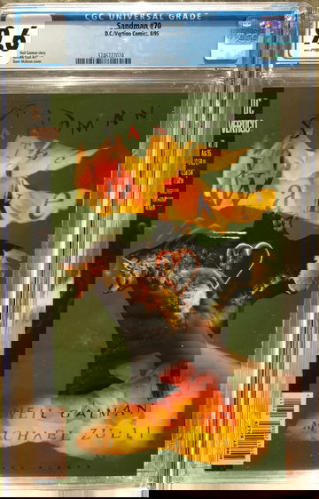 Sandman #70 (1995) CGC 9.6 -- White pages; Dave McKean cover; Neil Gaiman