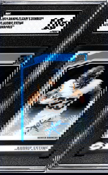 2024 Panini Clearly Donruss #93 Audric Estime Auto. SGC 10