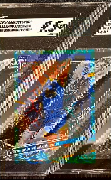 2023-24 Donruss Optic - Green International /65 #203 Brandin Podziemski (RC)