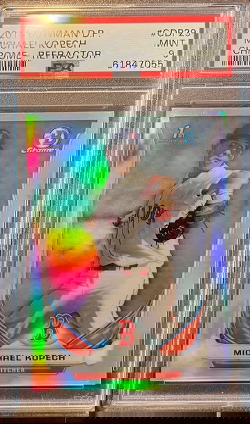 2014 Bowman Chrome Refractor Michael Kopech PSA 9