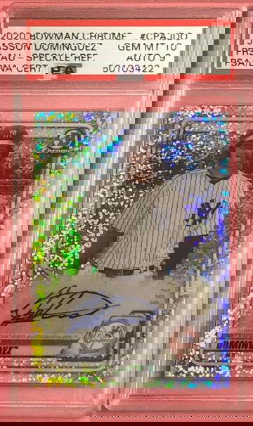 2020 Bowman Chrome Jasson Dominguez Gem PSA 10 Speckle Ref