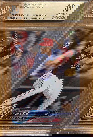 2018 Topps update Juan soto rookie pristine BGS 10 