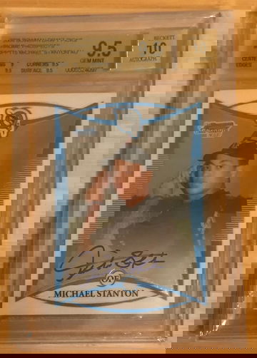 2008 Bowman Chrome #115 Giancarlo Michael Stanton Autograph Auto 1st Bowman Rookie Auto BGS 9.5 / 10 Gem Mint