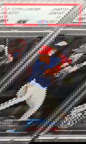 Juan Soto 2018 Topps Chrome Update RC PSA 10