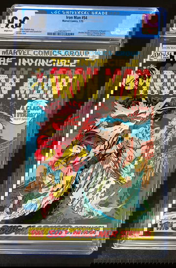 IRON MAN #54 CGC 9.8 White 1st Appearance Moondragon 18 on Census Marvel 1973