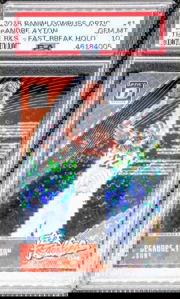 DeAndre Ayton 2018 Donruss Optic The RKS Rookie RC Fast Break Holo PSA 10 POP 26