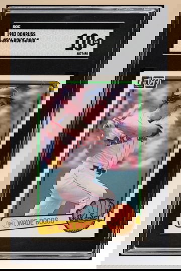 1983 Donruss #586 Wade Boggs RC SGC 10