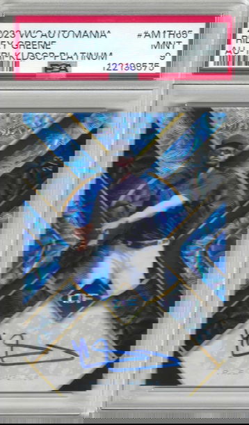 Riley Greene 2023 Wild Card Auto Mania #AMTH65 KALEIDOSCOPE PLATIUM AUTOGRAPH 2/3 PSA 9 MINT! TIGERS