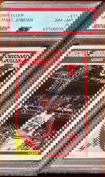 1989 Fleer Michael Jordan #21 PSA 8