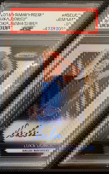2018 Panini Prizm Luka Doncic RC Auto PSA 10 Rookie Signatures