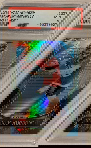 2019 Panini Prizm #322 Gardner Minshew II Camo Prizm RC /25 PSA 9 Mint