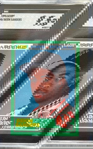 1989 SCORE FOOTBALL #246 DEION SANDERS SGC 9.5