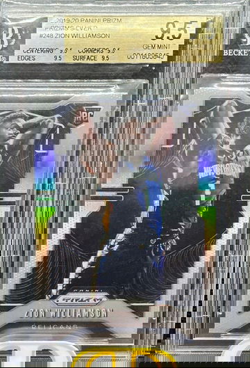 Zion Williamson 2019-20 Prizm Silver #248 Rookie BGS 9.5