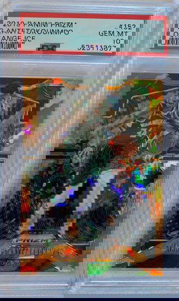 2019 Panini Prizm Giannis Antetokounmpo Jam Masters  Orange Ice PSA 10 Gem-Mint