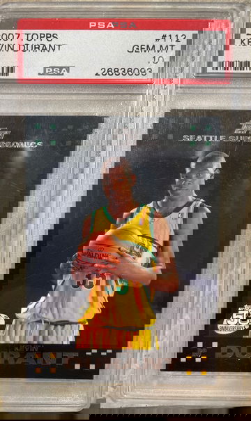 Kevin Durant 2007 Topps Black PSA 10