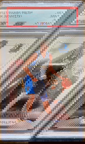 2012 panini prizm dirk nowitzki #63 PSA 9