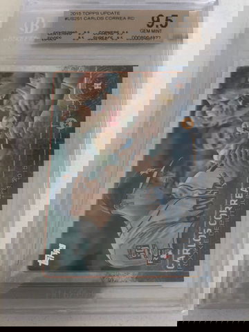 2015 Topps Update Carlos Correa US251 BGS 9.5
