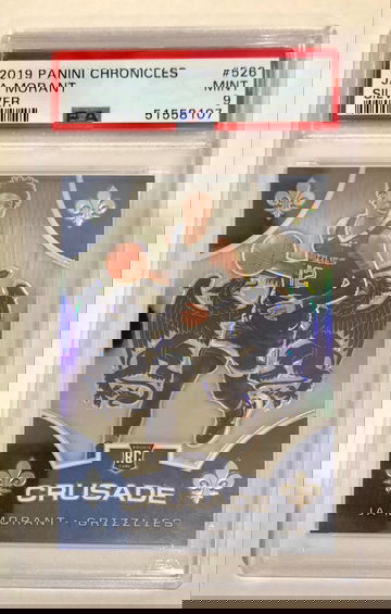 2019 Ja Morant Chronicles Crusade Silver Prizm #526 PSA 9