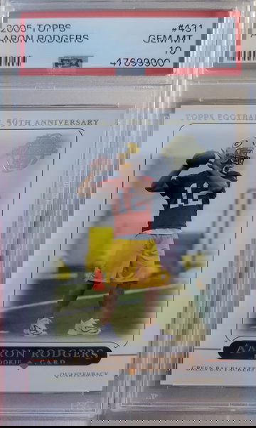 2005 Aaron Rodgers Topps PSA 10