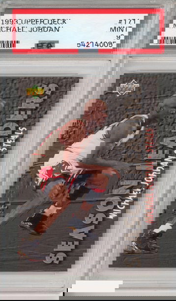 1993 UPPER DECK MICHAEL JORDAN #171 HOF BULLS PSA 9 MINT