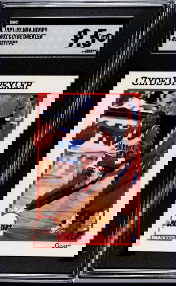 1991-92 Nba Hoops Clyde Drexler #001 SGC 9.5