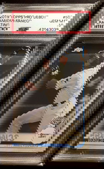 Wander Franco 2019 Topps Pro debut PSA 10