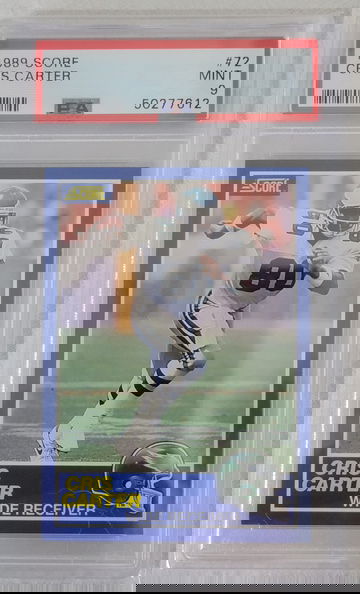 1989 Score Cris Carter PSA 9