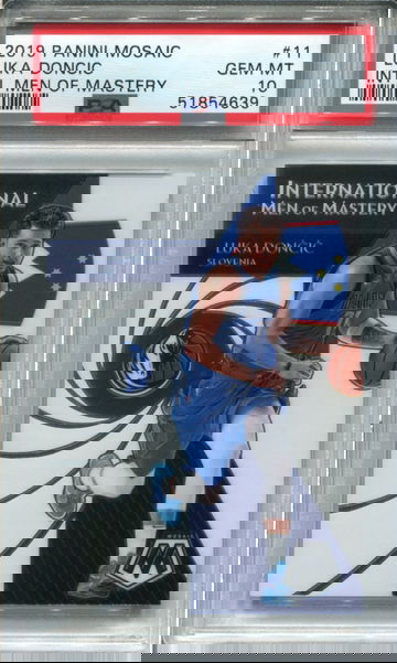 2019-20 PANINI PRIZM INTERNATIONAL MEN OF MASTERY #11 LUKA DONCIC PSA 10 GEM MINT