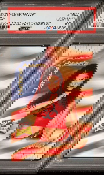 2001 Fleer WWE WWF Ultimate Divas National Assests Lita #1NA PSA 10 POP 1