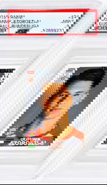 2019 Dominik Szoboszlai Panini  Fussball Bundesliga  #24 PSA 9