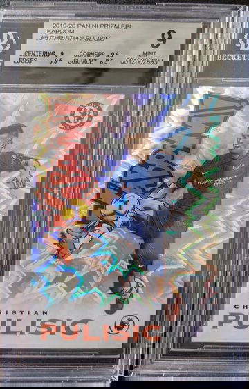 2019 Panini Prizm Christian Pulisic Kaboom BGS 9