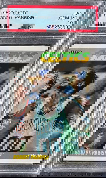 1987 Fleer Basketball #81 Robert Parrish HOF Celtics PSA 10 GEM MINT Low Pop