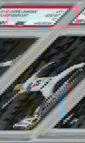 2018 Topps Chrome Walker Buehler RC PSA 10 Gem-Mint