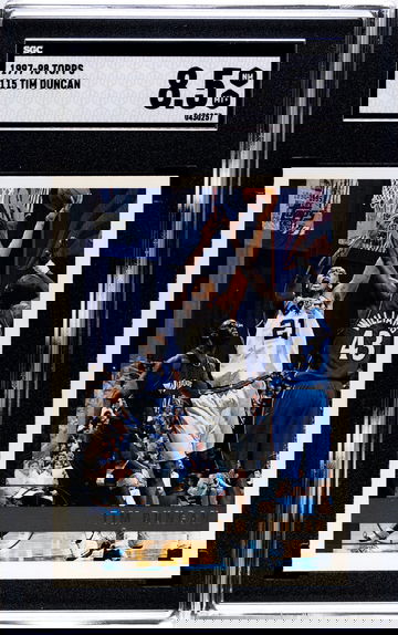 Tim Duncan Rookie - 1997-98 Topps #115 - Near Mint/Mint+ SGC 8.5