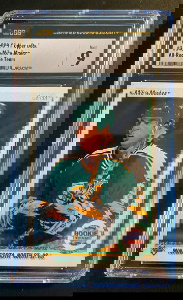 1990-91 Upper Deck Mike Modano Graded MINT All Rookie Team Low POP!