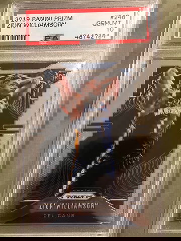 2019-20 Panini Prizm Zion Williamson PSA 10