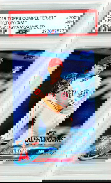 2018 Topps Complete Set #700 Shohei Ohtani Series 2 All-Star Game Edition PSA 7 NEAR MINT!